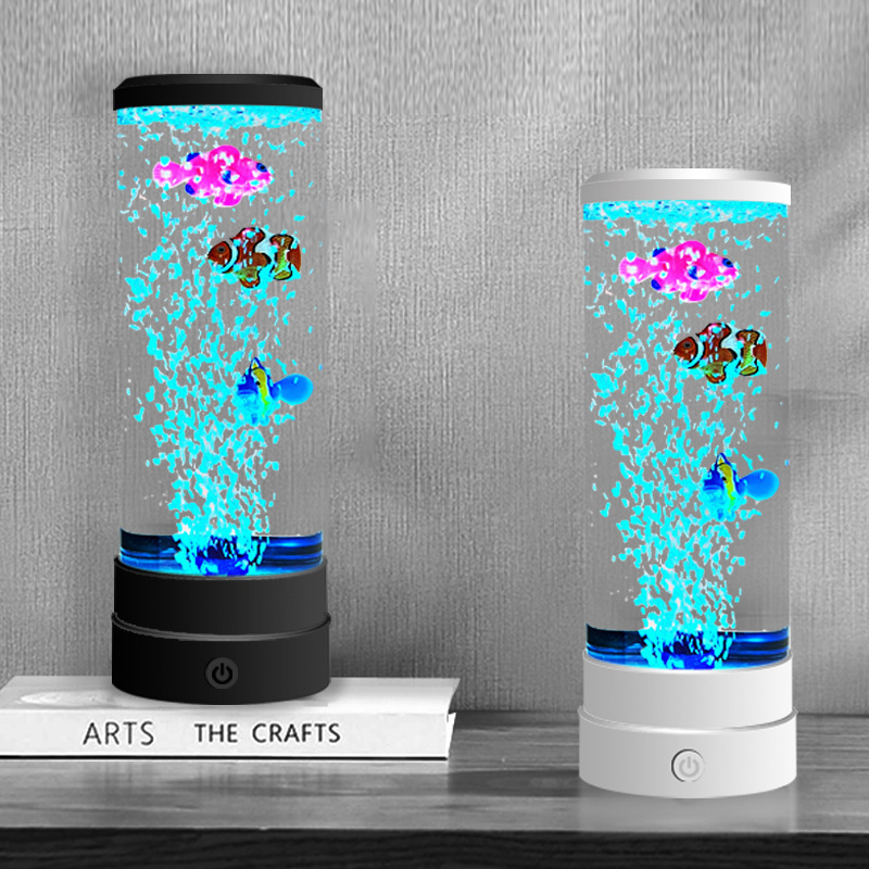 Art Craft Christmas - Symulowany LED-owy, wielokolorowy, bańkowy akwarium z