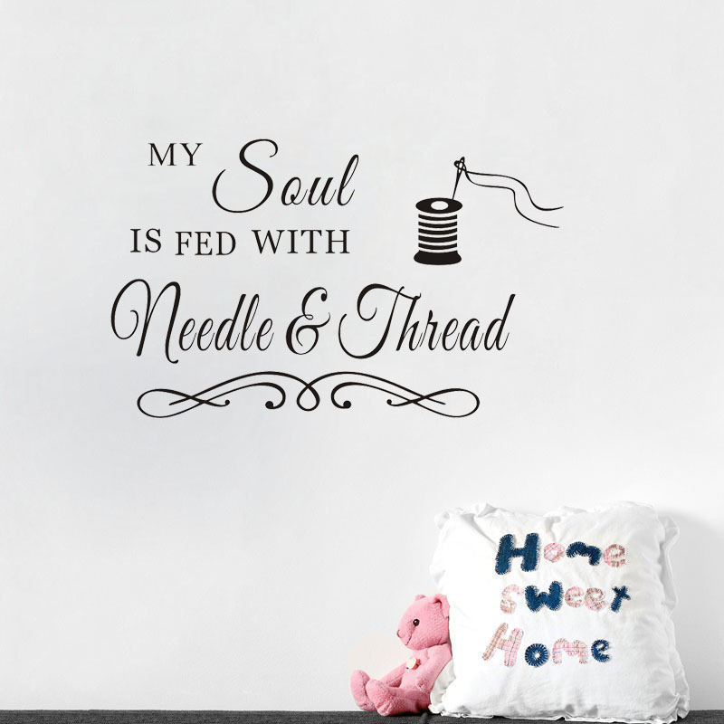 Art Craft Quotes - Naklejka ścienna Igła i Nici Mojej