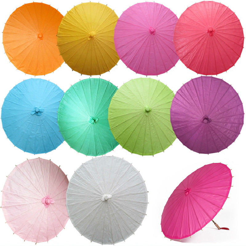 Art Craft Birthday Party - Nowy, ręcznie robiony, kolorowy papierowy parasol