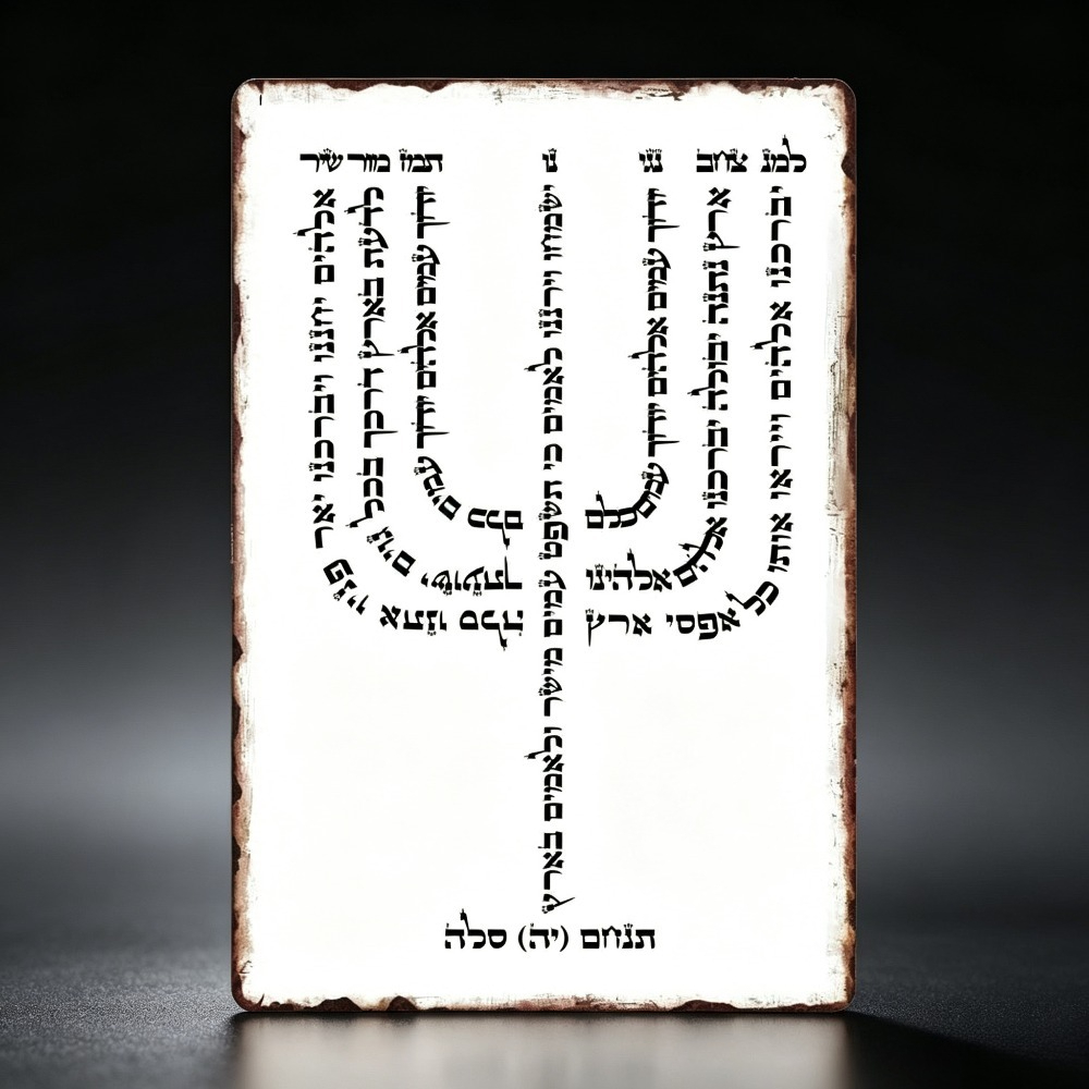 Art & Craft Paper For Kids - CIFBUY Vintage Hebrajski YHVH Aluminiowy Znak