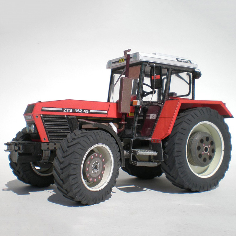 Art Craft With Cardboard - Zetor 162 45 Ciągnik 1:32 Czeska