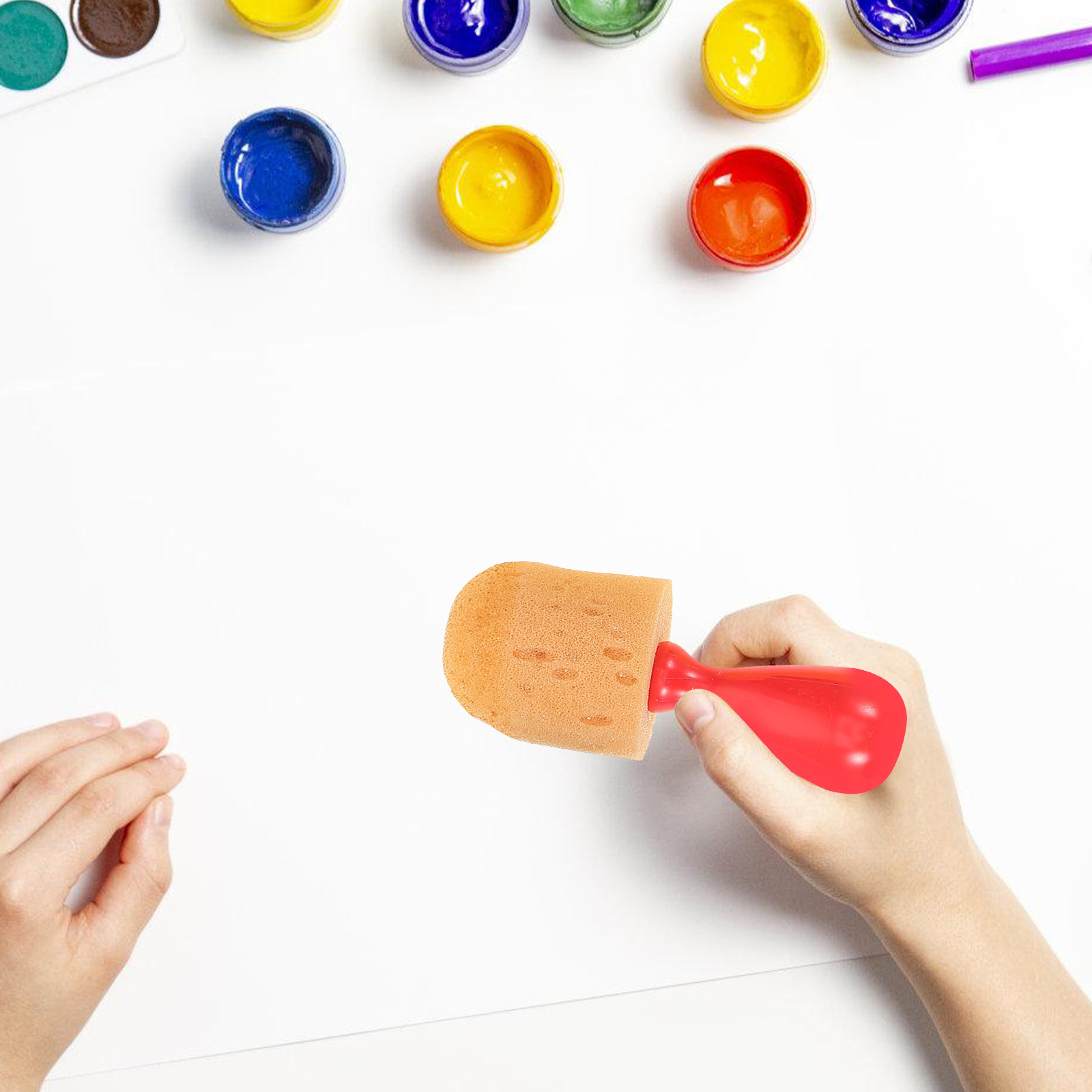 8 szt. pędzli gąbkowych do mal – Art Craft Activities For Preschoolers recenzja i cena