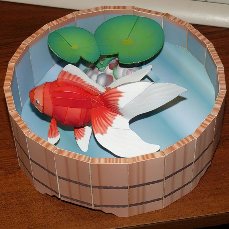 Goldfish Fish Origami Art Mini – Art Craft With Cardboard recenzja i cena