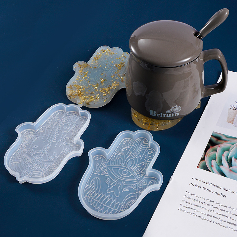 1 sztuk DIY Coaster ręka fatim – Resin Casting Mold recenzja i cena