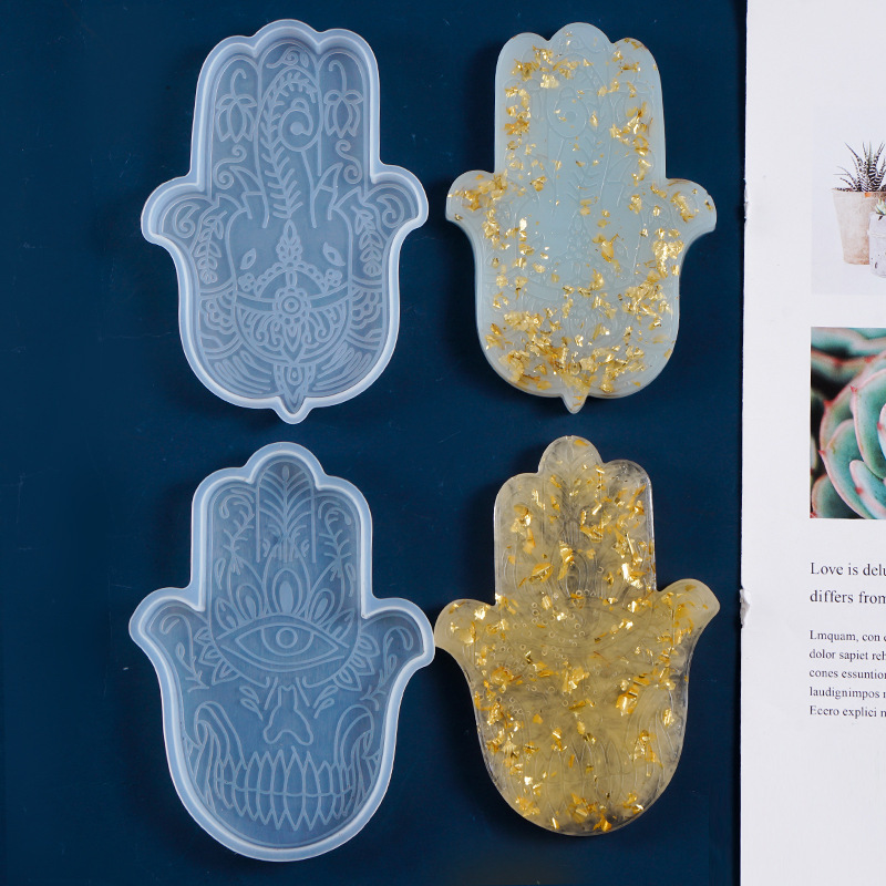 1 sztuk DIY Coaster ręka fatim – Resin Casting Mold recenzja i cena