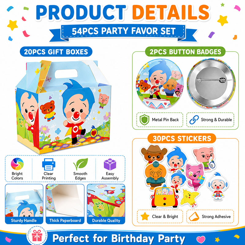 Zestaw naklejek, broszek i pud – Art Craft Birthday Party recenzja i cena