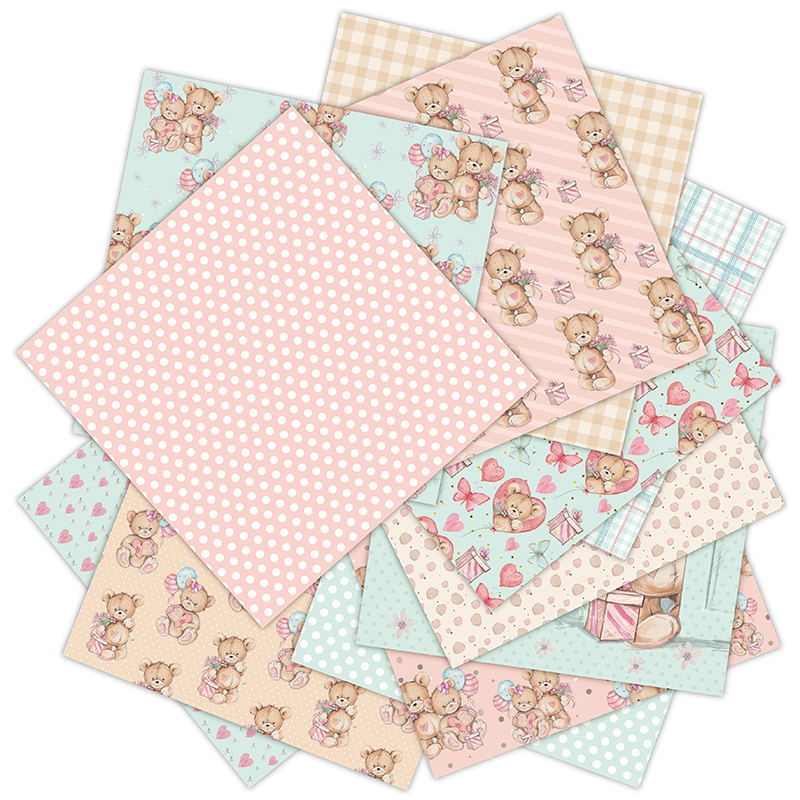 12 arkuszy little bear Scrapbo – Art Craft Birthday Party recenzja i cena