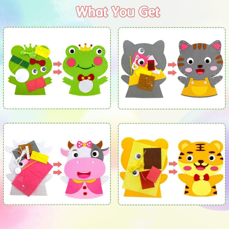 Cute Cartoon Animal Hand Puppe – Art And Craft Nature recenzja i cena
