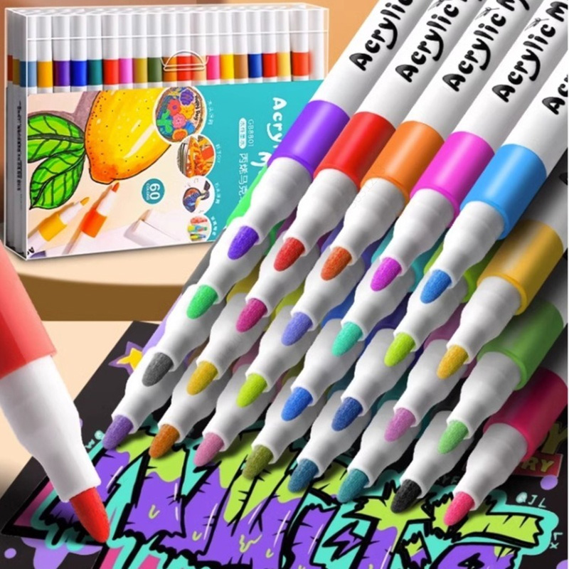 Zestaw 12-80 Kolorów Akrylowyc – Art Craft Kindergarten recenzja i cena