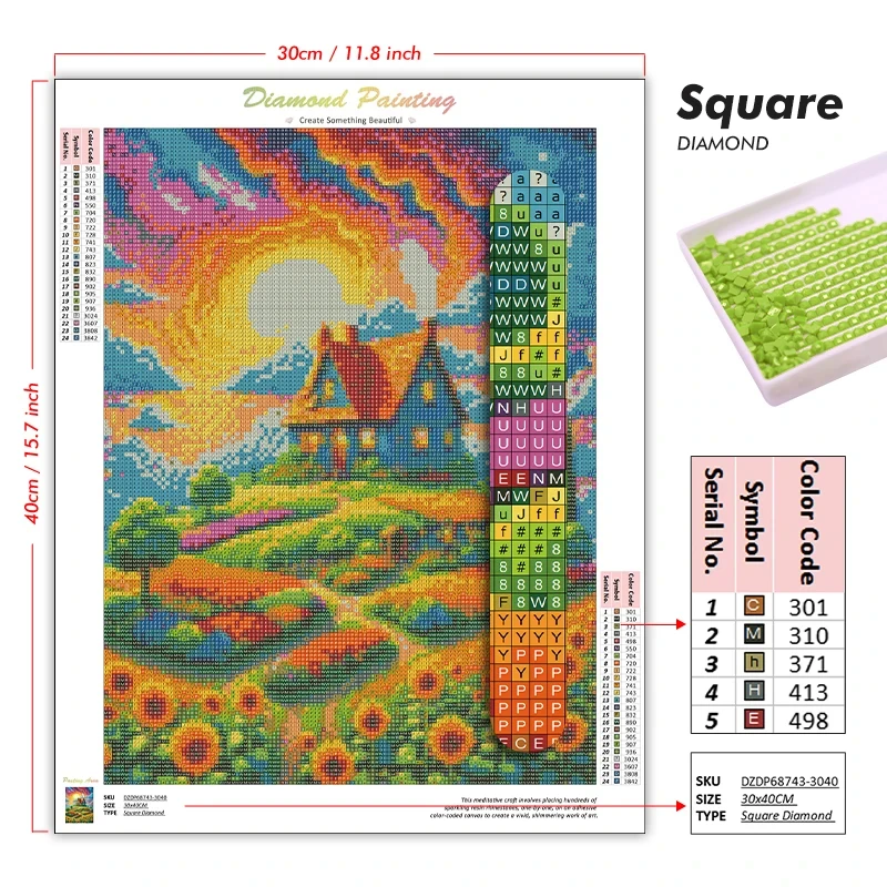 DIY 5D Diamentowa Mozaika, Szt – Art Craft Hobbies recenzja i cena