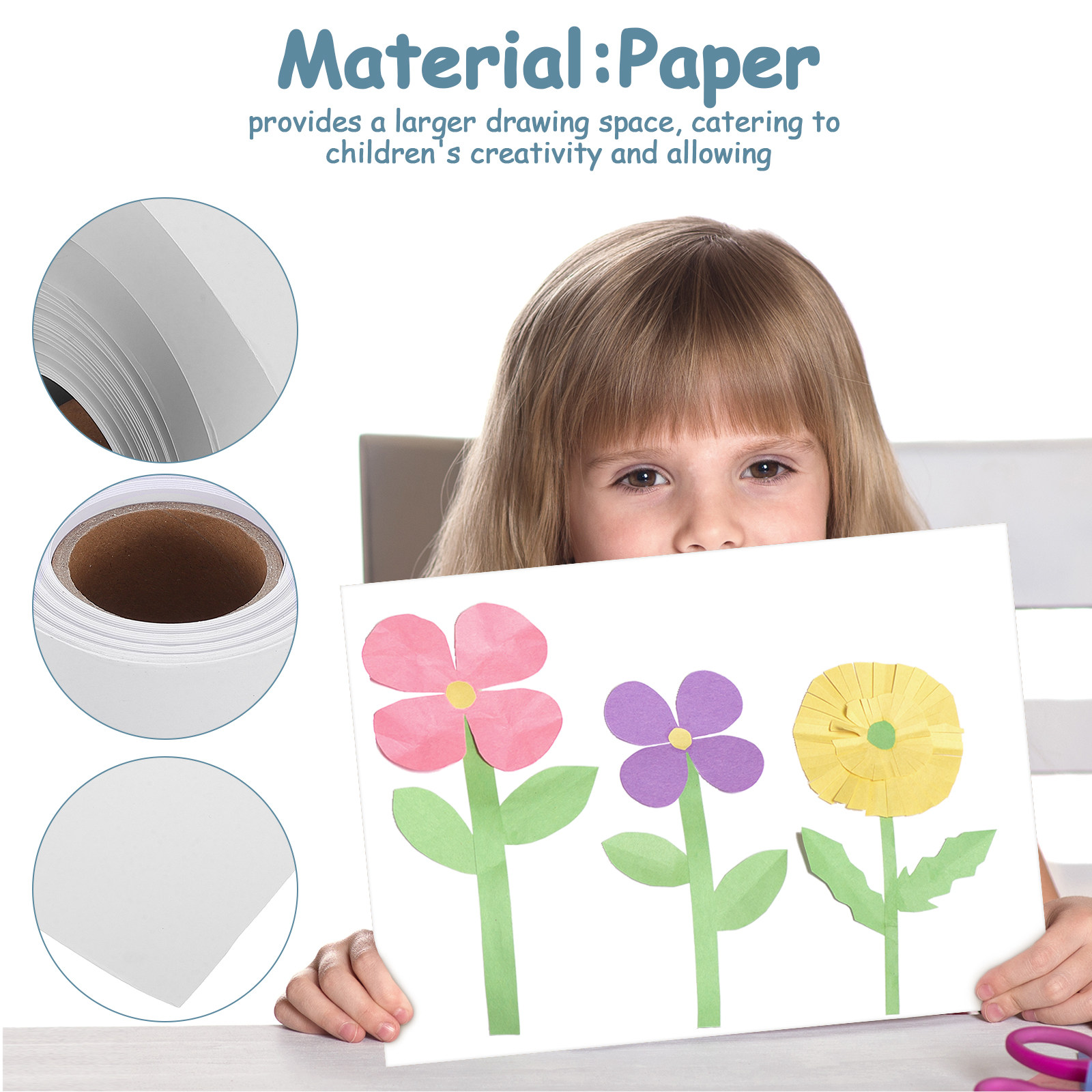 Bardzo długa biała rolka papie – Art Craft Activities For Preschoolers recenzja i cena
