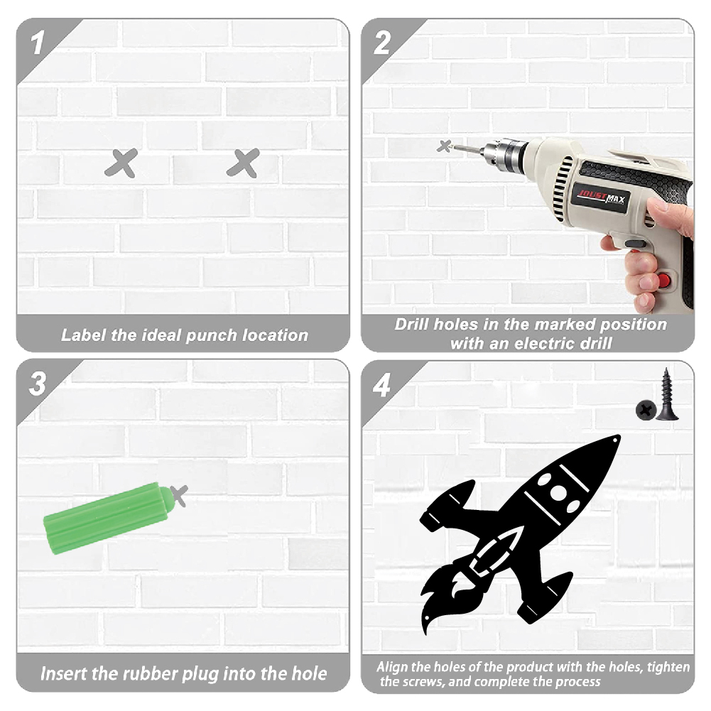 1 szt. Metalowa dekoracja ście – Art And Craft Rocket recenzja i cena