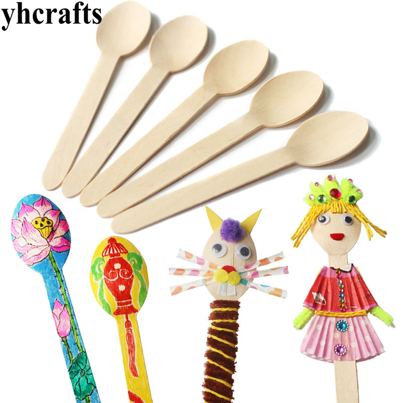 20 SZTUK/PARTIA. Drewniana łyż – Art Craft Kindergarten recenzja i cena