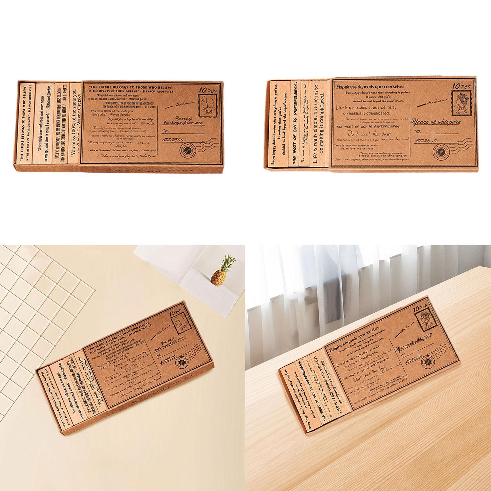 Drewniane zestawy stempli ręko – Art Craft Quotes recenzja i cena