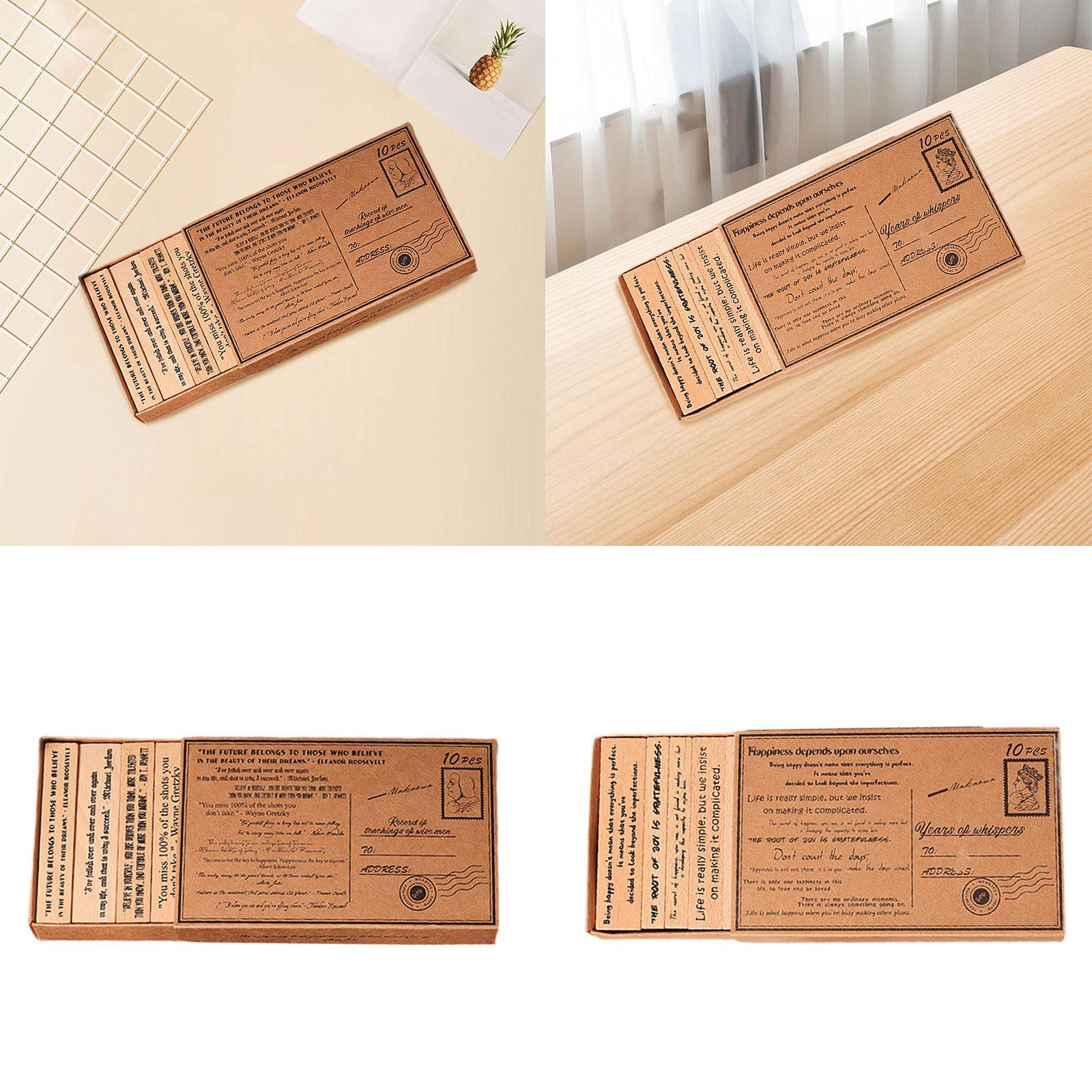 Drewniane zestawy stempli ręko – Art Craft Quotes recenzja i cena