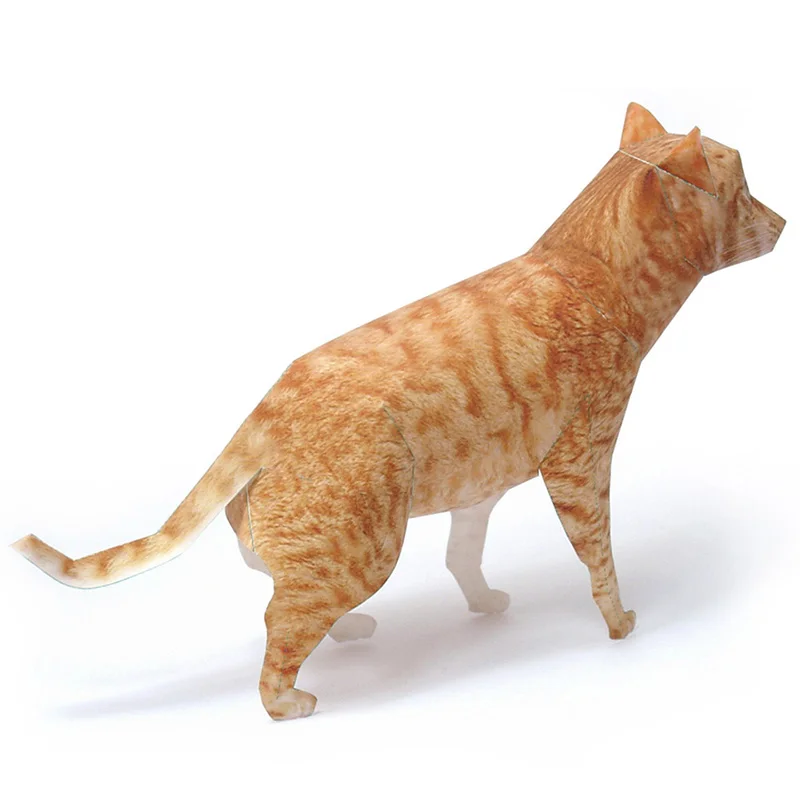 Ocicat Cat Orange Tabby Origam – Art Craft With Cardboard recenzja i cena